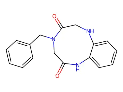 4-Benzyl-6-hydroxy-1,2,4,5-tetrahydro-3H-1,4,7-benzotriazonin-3-one structure