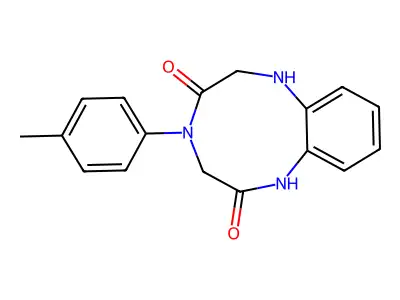 1H-1,4,7-Benzotriazonine-2,5-dione, 3,4,6,7-tetrahydro-4-(4-methylphenyl)- structure