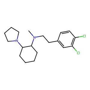 2-Azabutane, N-[[2-pyrrolidin-1-yl]cyclohexyl]-4-[3,4-dichlorophenyl]- structure