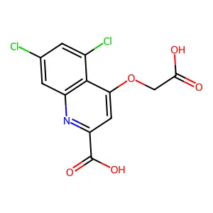 4-((Carboxymethyl)oxy)-5,7-dichloroquinoline-2-carboxylic acid structure