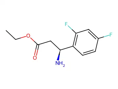 Ethyl 3-amino-3-(2,4-difluorophenyl)propanoate structure