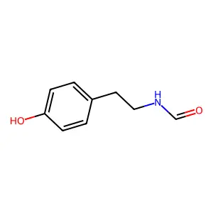 N-(对羟苯乙基)甲酰胺 structure