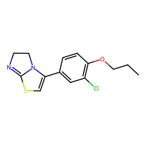 3-(3-Chloro-4-propoxyphenyl)-5,6-dihydroimidazo[2,1-b][1,3]thiazole structure
