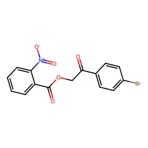 2-(4-Bromophenyl)-2-oxoethyl 2-nitrobenzoate structure