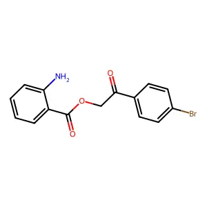 2-(4-Bromophenyl)-2-oxoethyl 2-aminobenzoate structure