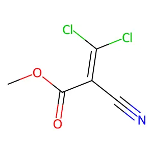 Methyl 3,3-dichloro-2-cyanoprop-2-enoate structure