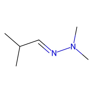 Isobutyraldehyde dimethylhydrazone structure