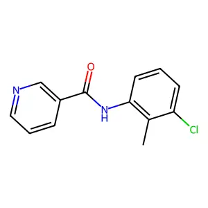 3-Pyridinecarboxamide, N-(3-chloro-2-methylphenyl)- structure