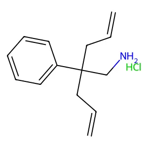 Phenethylamine, beta,beta-diallyl-, hydrochloride structure