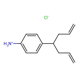 4-(Hepta-1,6-dien-4-yl)aniline--hydrogen chloride (1/1) structure
