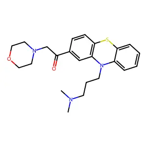 Ketone, 10-(3-(dimethylamino)propyl)phenothiazin-2-yl morpholinomethyl- structure