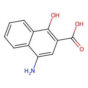 4-Amino-1-hydroxy-2-naphthoic acid structure