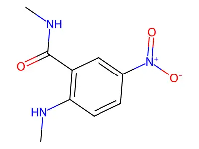 N-methyl-2-(methylamino)-5-nitrobenzamide structure