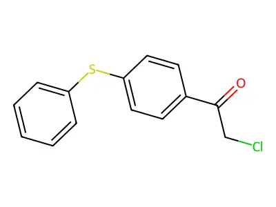 Ethanone, 2-chloro-1-[4-(phenylthio)phenyl]- structure