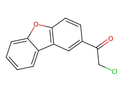 2-(Chloroacetyl)dibenzofuran structure