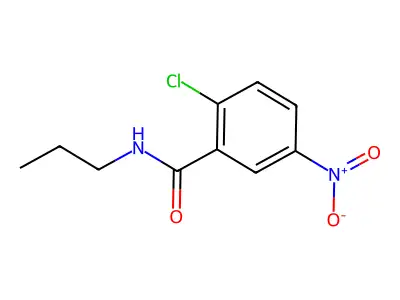 2-chloro-5-nitro-N-propylbenzamide structure
