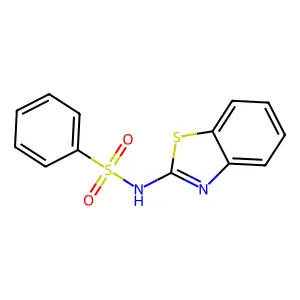 Benzenesulfonamide, N-2-benzothiazolyl- structure