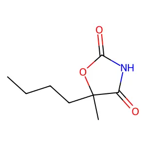 5-Butyl-5-methyl-1,3-oxazolidine-2,4-dione structure