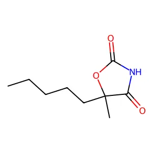 5-Methyl-5-pentyl-1,3-oxazolidine-2,4-dione structure