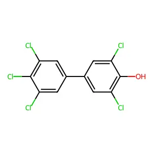 4'-Hydroxy-3,4,5,3',5'-pentachlorobiphenyl structure