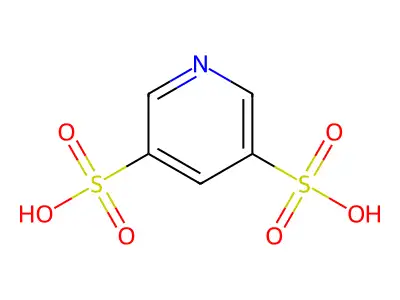 Pyridine-3,5-disulfonic Acid structure