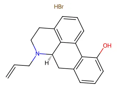 11-hydroxy-N-allylnoraporphine structure