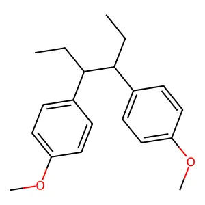 3,4-Bis(4-methoxyphenyl)hexane structure