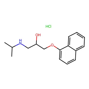 Dexpropranolol Hydrochloride structure