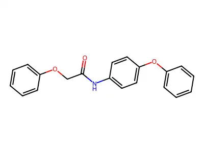 2-phenoxy-N-(4-phenoxyphenyl)acetamide structure