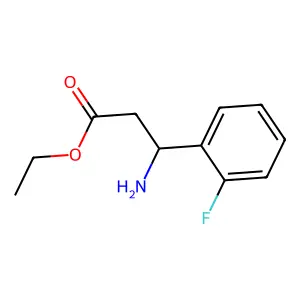 ethyl (3S)-3-amino-3-(2-fluorophenyl)propanoate structure