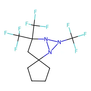 Spirocyclopentane-2-(1,5,6-triazabicyclo(3.1.0)hexane), 4,4,6-tris(trifluoromethyl)- structure