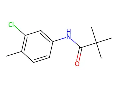 3'-Chloro-2,2,4'-trimethylpropionanilide structure