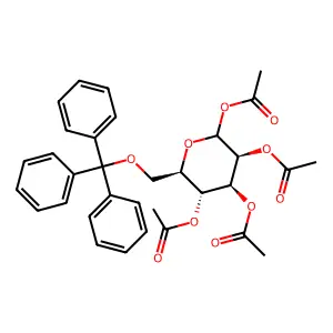 [4,5,6-Triacetyloxy-2-(trityloxymethyl)oxan-3-yl] acetate structure