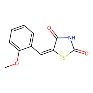 5-[(2-Methoxyphenyl)methylidene]-1,3-thiazolidine-2,4-dione structure