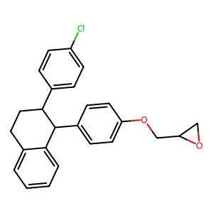C25H23ClO2 structure