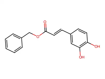 Benzyl 3-(3,4-dihydroxyphenyl)prop-2-enoate structure