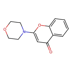 2-(4-Morpholinyl)-4H-1-benzopyran-4-one structure