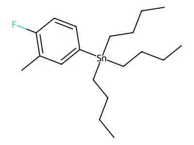 Tributyl(4-fluoro-3-methylphenyl)stannane structure