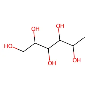 L-岩藻糖醇 structure