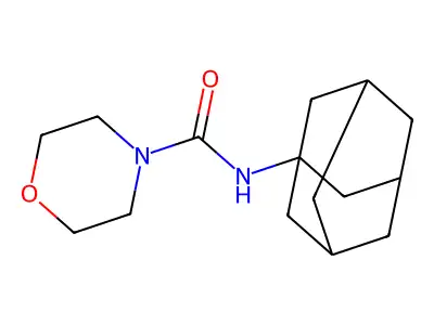 N-(1-adamantyl)morpholine-4-carboxamide structure