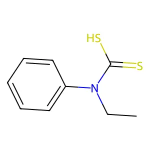 铅(2+)乙基苯基二硫代氨基甲酸酯 structure