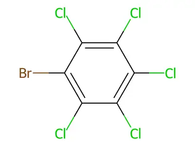 Benzene, bromopentachloro- structure