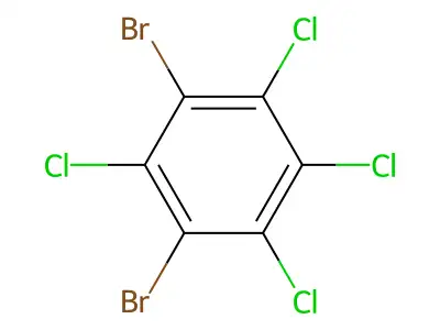Benzene, 1,3-dibromo-2,4,5,6-tetrachloro- structure
