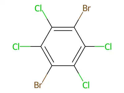 Benzene, 1,4-dibromo-2,3,5,6-tetrachloro- structure