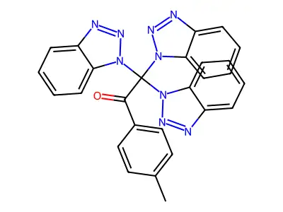 2,2,2-Tris(1H-1,2,3-benzotriazol-1-yl)-1-(4-methylphenyl)ethan-1-one structure