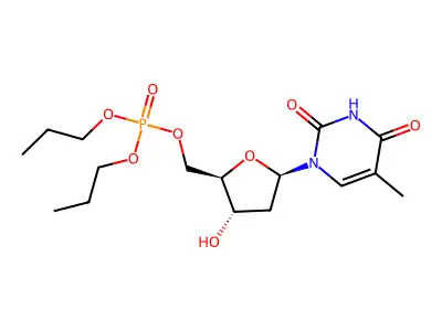 Thymidine-5'-dipropyl phosphate structure