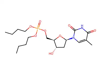 5'-Thymidylic acid, dibutyl ester structure