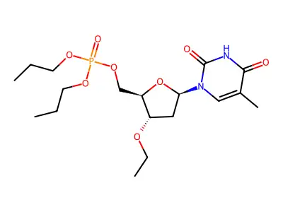 5'-胸苷酸3'-O-乙基二丙酯 structure