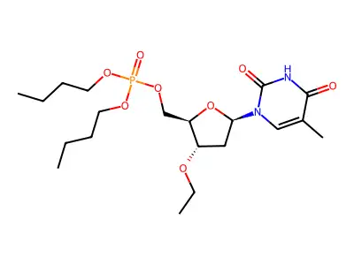 5'-胸苷酸3'-O-乙基二丁酯 structure
