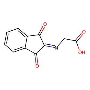 茚-1,3-二酮-2-亚胺-N-乙酸 structure